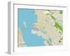 Political Map of Oakland, CA-null-Framed Art Print