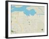 Political Map of Oakley, CA-null-Framed Art Print