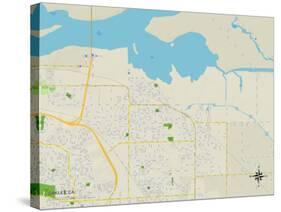 Political Map of Oakley, CA-null-Stretched Canvas