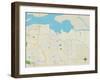 Political Map of Oakley, CA-null-Framed Art Print