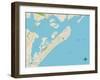 Political Map of Ocean City, NJ-null-Framed Art Print