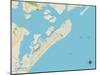 Political Map of Ocean City, NJ-null-Mounted Art Print