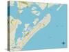 Political Map of Ocean City, NJ-null-Stretched Canvas
