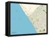 Political Map of Oceanside, CA-null-Framed Stretched Canvas