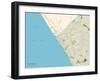 Political Map of Oceanside, CA-null-Framed Art Print