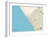 Political Map of Oceanside, CA-null-Framed Art Print