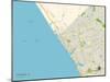 Political Map of Oceanside, CA-null-Mounted Art Print