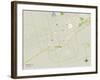 Political Map of Odessa, TX-null-Framed Art Print