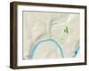 Political Map of Oil City, PA-null-Framed Art Print