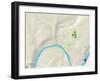 Political Map of Oil City, PA-null-Framed Art Print