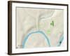 Political Map of Oil City, PA-null-Framed Art Print