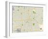 Political Map of Oklahoma City, OK-null-Framed Art Print