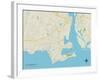 Political Map of Old Saybrook, CT-null-Framed Art Print