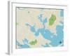 Political Map of Onset, MA-null-Framed Art Print
