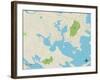 Political Map of Onset, MA-null-Framed Art Print