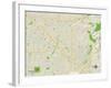 Political Map of Orange, CA-null-Framed Art Print