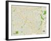 Political Map of Orange, CA-null-Framed Art Print