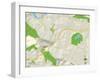 Political Map of Orinda, CA-null-Framed Art Print