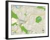 Political Map of Orinda, CA-null-Framed Art Print