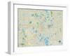 Political Map of Orlando, FL-null-Framed Art Print