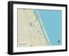 Political Map of Ormond Beach, FL-null-Framed Art Print