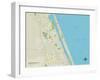 Political Map of Ormond Beach, FL-null-Framed Art Print