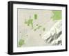 Political Map of Oro Valley, AZ-null-Framed Art Print