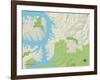 Political Map of Osage Beach, MO-null-Framed Art Print