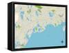Political Map of Osterville, MA-null-Framed Stretched Canvas