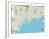Political Map of Osterville, MA-null-Framed Art Print