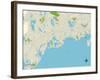 Political Map of Osterville, MA-null-Framed Art Print