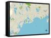 Political Map of Osterville, MA-null-Framed Stretched Canvas