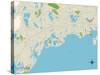 Political Map of Osterville, MA-null-Stretched Canvas