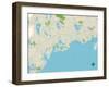 Political Map of Osterville, MA-null-Framed Art Print