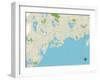 Political Map of Osterville, MA-null-Framed Art Print