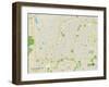 Political Map of Overland Park, KS-null-Framed Art Print