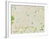 Political Map of Overland Park, KS-null-Framed Art Print