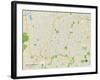 Political Map of Overland Park, KS-null-Framed Art Print