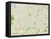 Political Map of Overland Park, KS-null-Framed Stretched Canvas