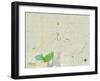 Political Map of Owasso, OK-null-Framed Art Print