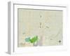 Political Map of Owasso, OK-null-Framed Art Print