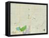 Political Map of Owasso, OK-null-Framed Stretched Canvas