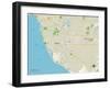 Political Map of Oxnard, CA-null-Framed Art Print