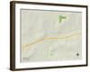Political Map of Ozona, TX-null-Framed Art Print