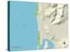 Political Map of Pacific City, OR-null-Stretched Canvas