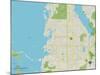 Political Map of Palm Harbor, FL-null-Mounted Art Print