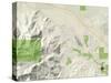 Political Map of Palm Springs, CA-null-Stretched Canvas