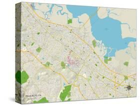 Political Map of Palo Alto, CA-null-Stretched Canvas