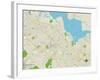 Political Map of Palo Alto, CA-null-Framed Art Print