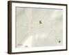 Political Map of Paonia, CO-null-Framed Art Print